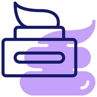 Krema. Web simgesi basit illüstrasyon