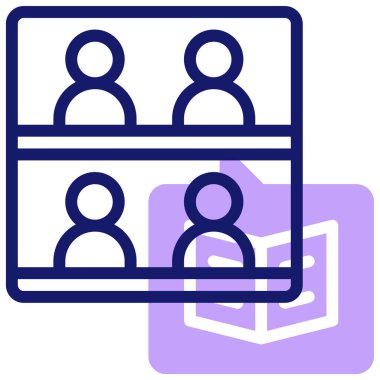 İnsanlar. Web simgesi basit illüstrasyon