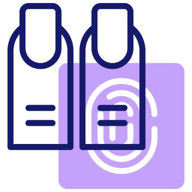 parmak simgesi, vektör illüstrasyonu basit tasarım