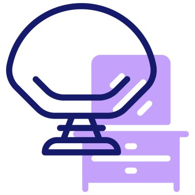 Koltuk. Web simgesi basit tasarım