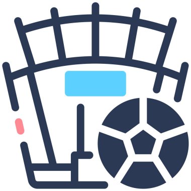 futbol ikonu vektör illüstrasyonu