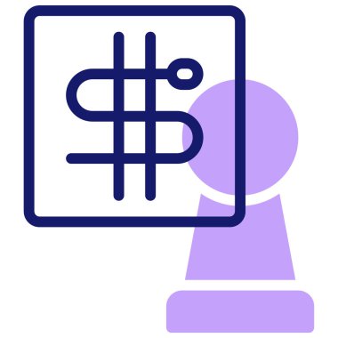 Yılanlar ve Merdivenler. Web simgesi basit illüstrasyon 