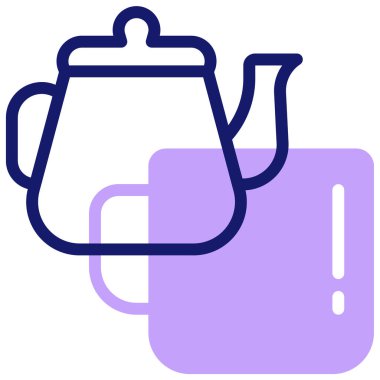 Çay. Web simgesi basit illüstrasyon