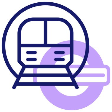 tren. Web simgesi basit illüstrasyon