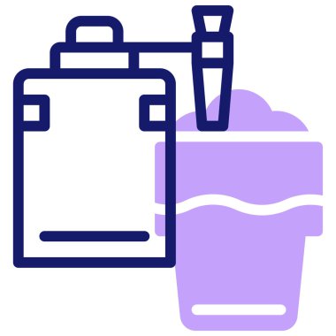 Kahve makinesi. Basit resimleme