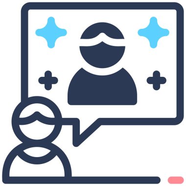 kullanıcı. Web simgesi basit illüstrasyon