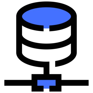 veritabanı. Web simgesi basit illüstrasyon 