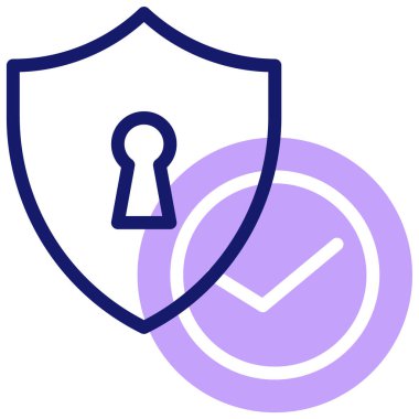 Kalkan. Web simgesi basit tasarım 