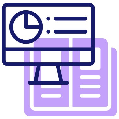 bilgisayar simgesi, vektör illüstrasyonu basit tasarım