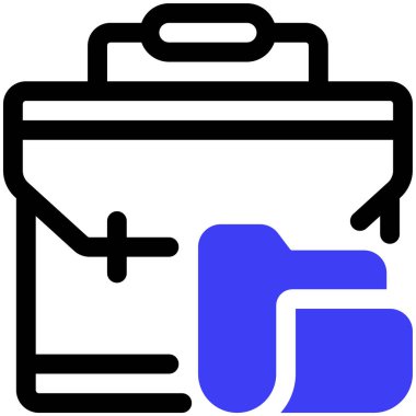 Portföy web simgesi, illüstrasyon 