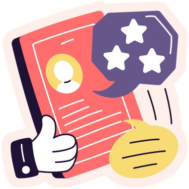 derecelendirme simgesi vektör illüstrasyonu