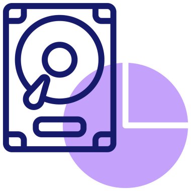 Depo. Web simgesi basit illüstrasyon 