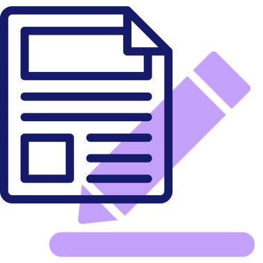 Belge. Web simgesi basit illüstrasyon