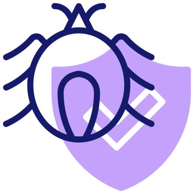 Güvenlik. Web simgesi basit illüstrasyon