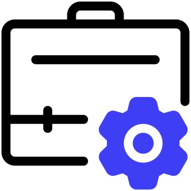 yönetim web simgesi basit illüstrasyon