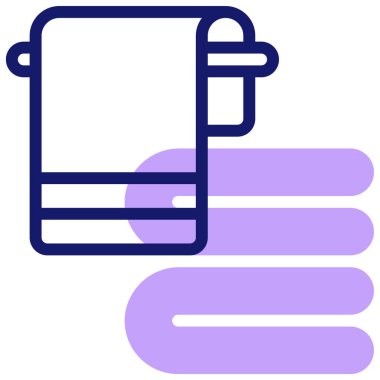 Havlu web simgesi basit tasarım