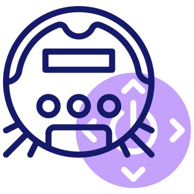 elektrikli süpürge web simgesi basit tasarım