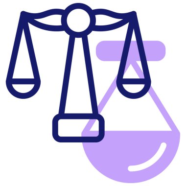 hukuk ve adalet web basit illüstrasyon