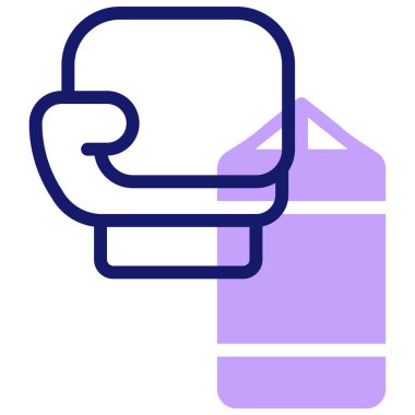 Modern boks simgesi, vektör illüstrasyonu