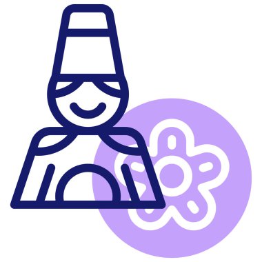 imparator simgesi, vektör illüstrasyonu basit tasarım