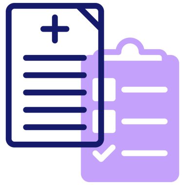 Reçeteli. Web simgesi basit illüstrasyon