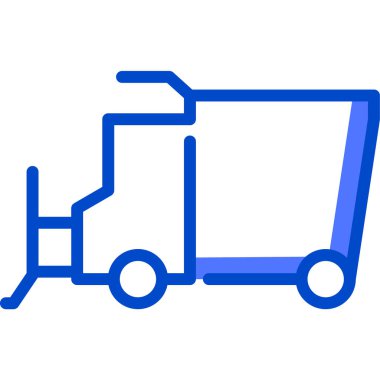 Kar fırtınası. Web simgesi basit illüstrasyon 