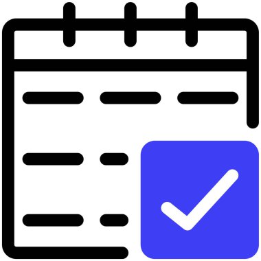 Takvim. Web simgesi basit illüstrasyon 