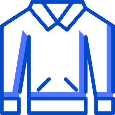 Ceket web simgesi basit tasarım