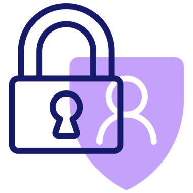 Kilit. Web simgesi vektör illüstrasyonu