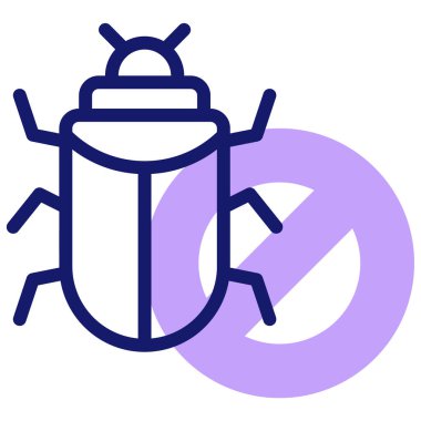 Güvenlik cihazı. Web simgesi illüstrasyonu