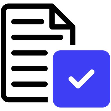 Sözleşme. Web simgesi basit illüstrasyon