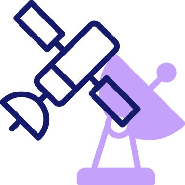 uydu simgesi vektör illüstrasyonu