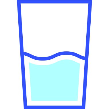 Su. Web simgesi basit illüstrasyon