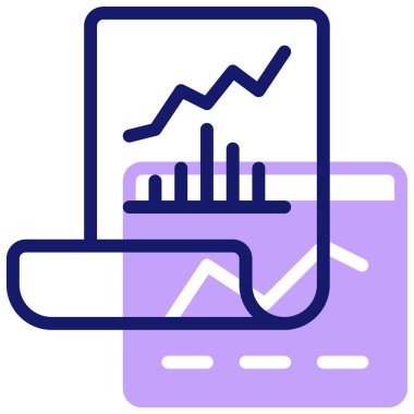Analizler. Web simgesi basit illüstrasyon
