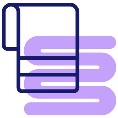 Havlu web simgesi basit tasarım