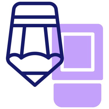 kırtasiye web simgesi, basit tasarım