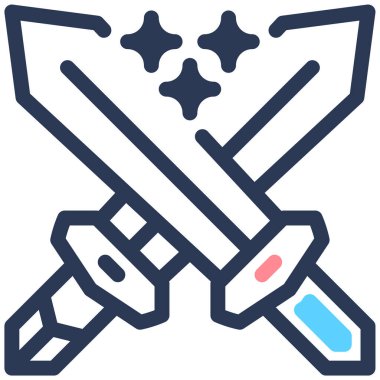 kılıç ağ simgesi basit tasarım