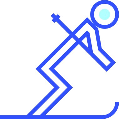 Kayak modern simgesi, vektör illüstrasyonu