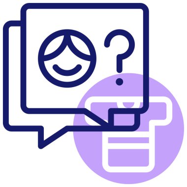 tartışma ve değişim simgesi, vektör illüstrasyonu basit tasarım