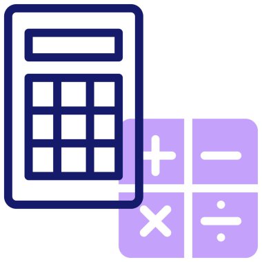 Calculator icon, vector illustration simple design