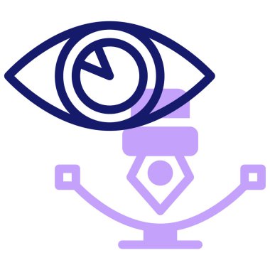 Göz. Web simgesi basit illüstrasyon