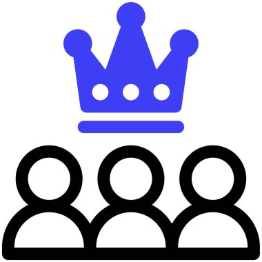 Bir grup insan. Basit illüstrasyon