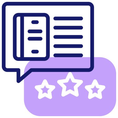 Simge vektör illüstrasyonunu gözden geçir