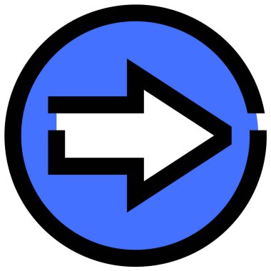 sağ simge vektör illüstrasyonu