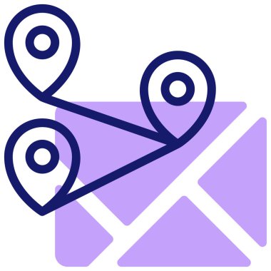 Harita iğnesi. Basit tasarım