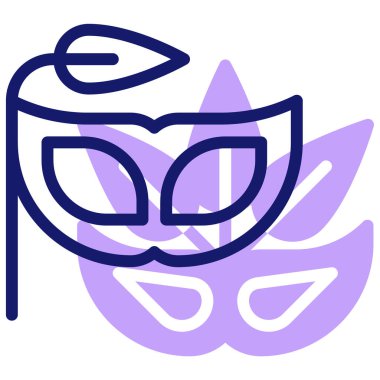 Karnaval maskesi. Basit tasarım