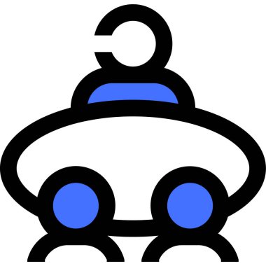 çevrimiçi toplantı sohbet illüstrasyonu, basit web simgesi 