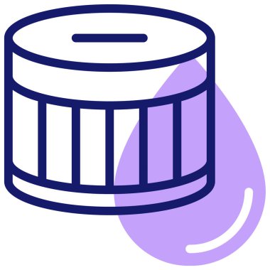 Buz kovası. Basit illüstrasyon