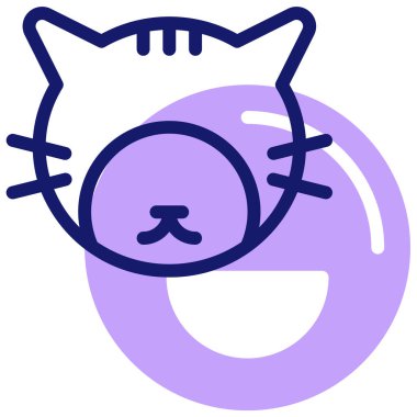 Hayvan bakımı modern simgesi, vektör illüstrasyonu