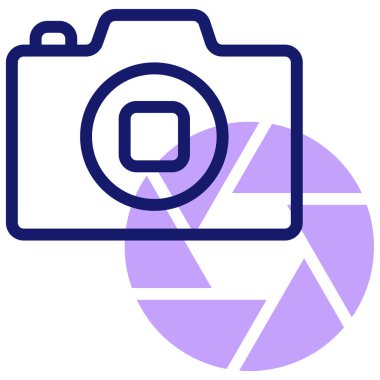 kamera simgesi, vektör illüstrasyonu basit tasarım